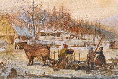 Cornelius Krieghoff A Winter Scene Germany oil painting art